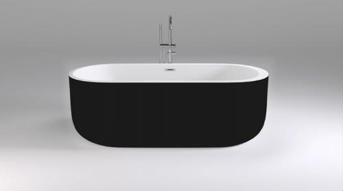 Ванна отдельностоящая Black & White SB109 Black акрил